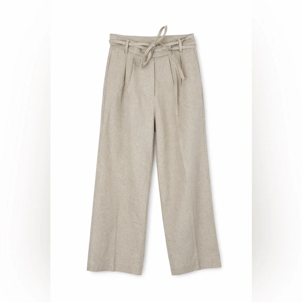 NWT ROARI Louise Trouser Oatmeal 26